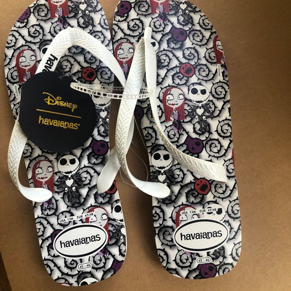 HAVAIANAS MEN'S DISNEY Nightmare Before Christmas Size 13 NEW